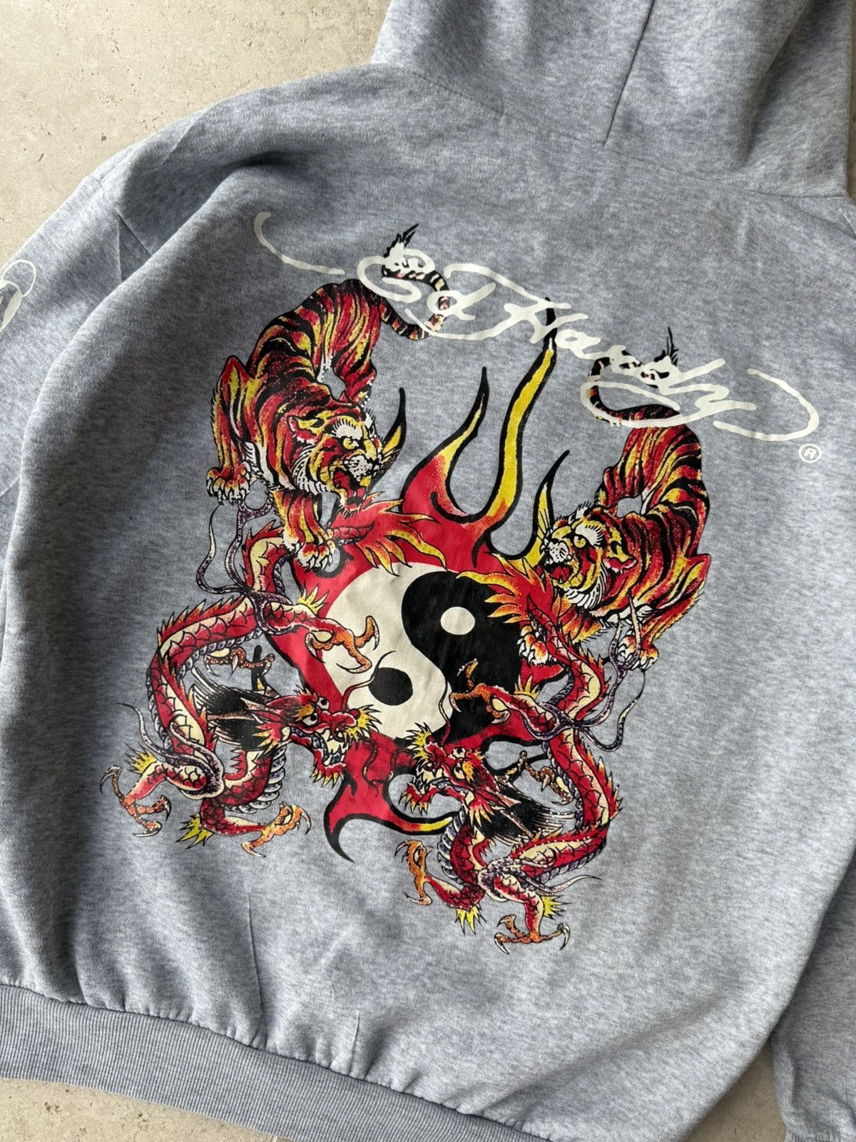 Ed Hardy Rare Vintage Ed Hardy Hoodie by Christian Audigier Size US M / EU 48-50 / 2 - 4 Thumbnail
