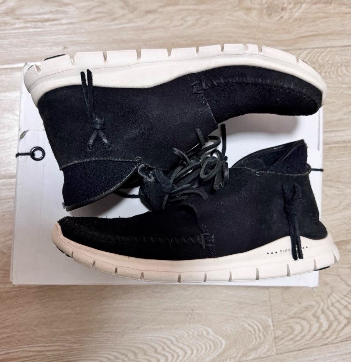 Visvim Visvim Wabanaki Suede Boots 12 Mens Black New Waite-Folk