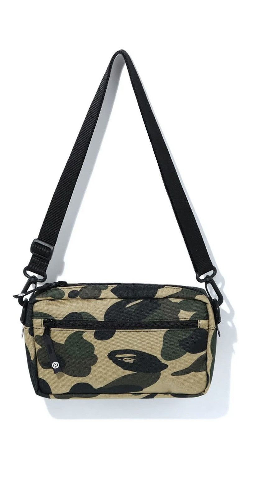 image of Bape x Billionaire Boys Club 1St Camo Cordura Mini Shoulder Bag in Yellow, Men's