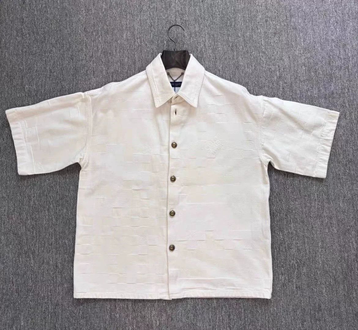 Louis Vuitton louis vuitton ss24 beige check short sleeve shirt Size US M / EU 48-50 / 2 - 1 Thumbnail