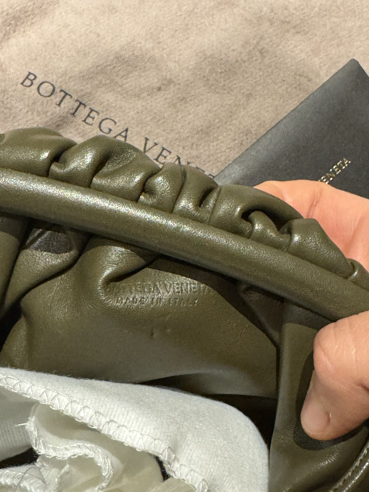 Bottega Veneta Bottega Veneta Kaki Mini Pouch Size ONE SIZE - 4 Thumbnail