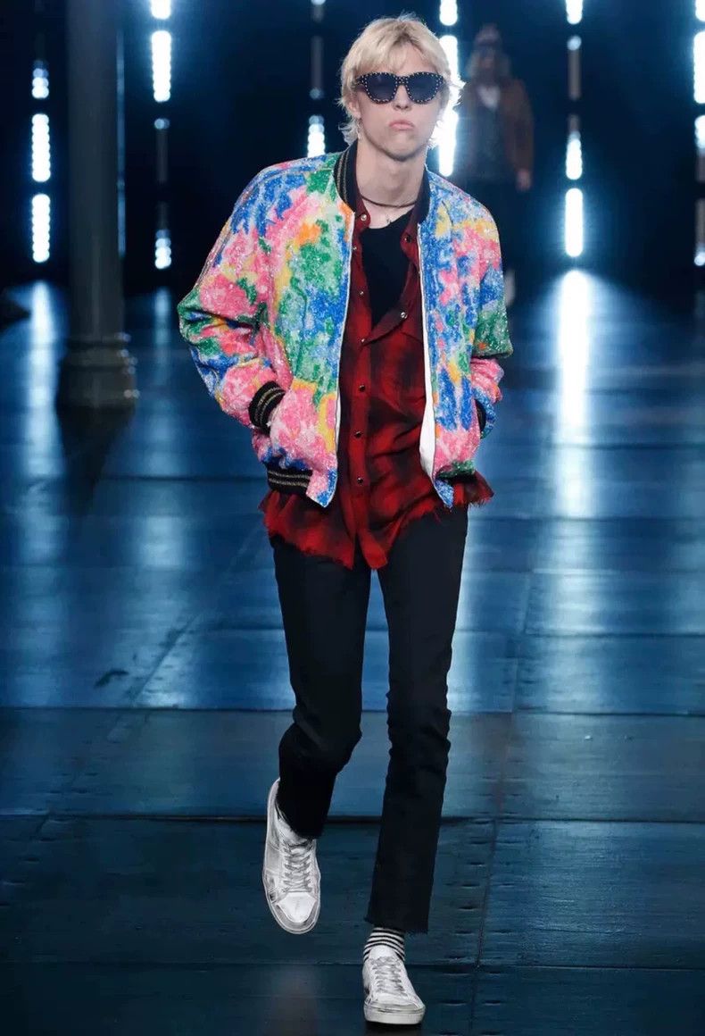Saint Laurent Paris saint Laurent paris16SS Genuine Cat's Eye Black and Red Pl Size US XS / EU 42 / 0 - 7 Thumbnail