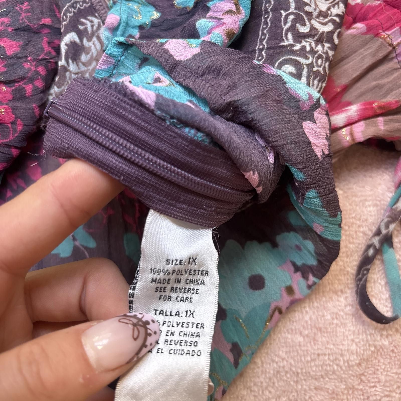 Other vintage silky wrap fairy core blouse Size XL / US 12-14 / IT 48-50 - 5 Thumbnail