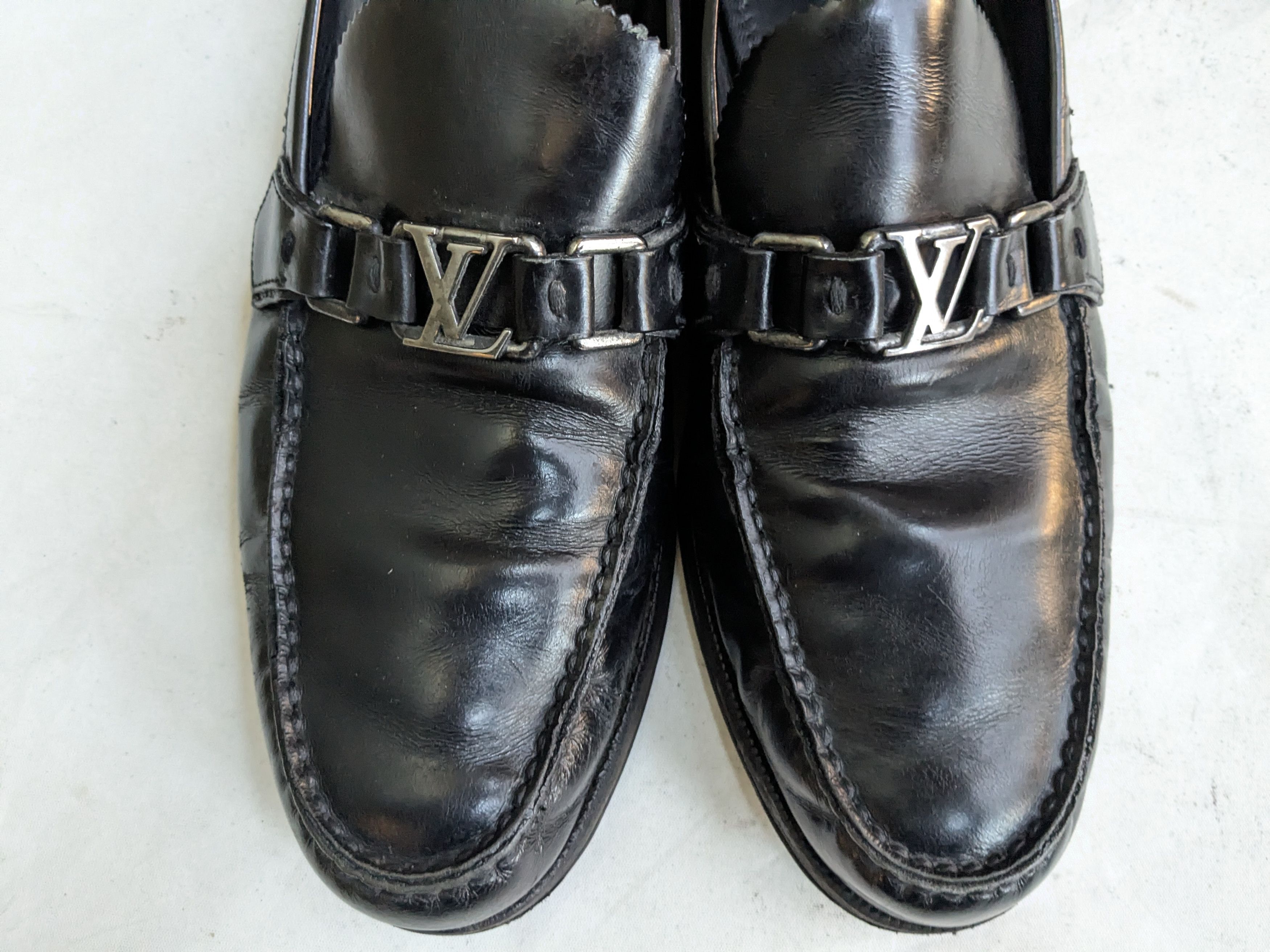 Louis Vuitton Louis Vuitton Driving Black 10 Leather LV Buckle Size US 10 / EU 43 - 3 Thumbnail