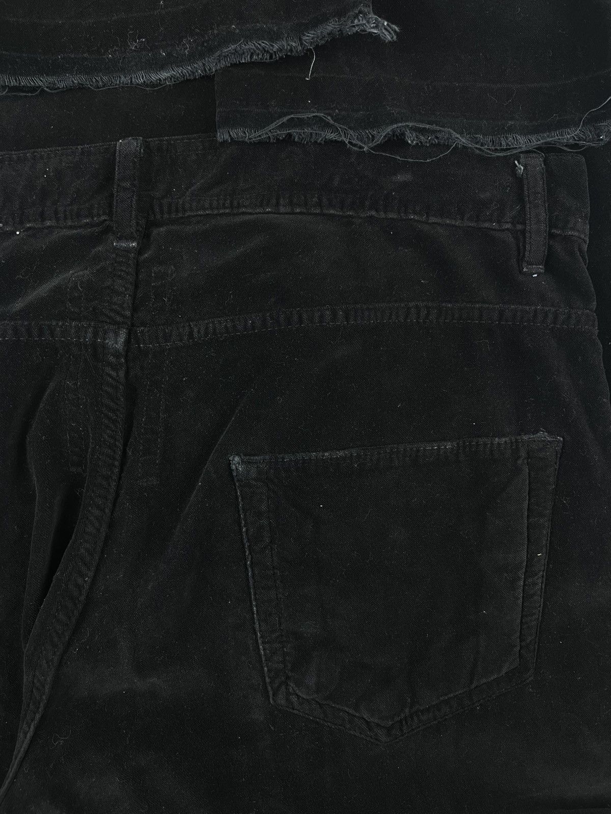 Rick Owens FW08 Rick Owens Stag Black Velvet Detroit Denim Jeans Size US 36 / EU 52 - 5 Thumbnail