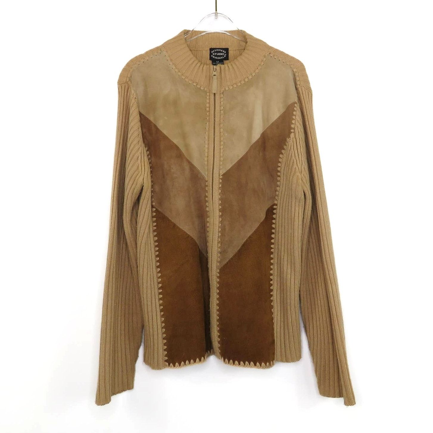Vintage Vintage Suede Leather Jacket Brown Neutral Casual Medium Size M / US 6-8 / IT 42-44 - 2 Thumbnail
