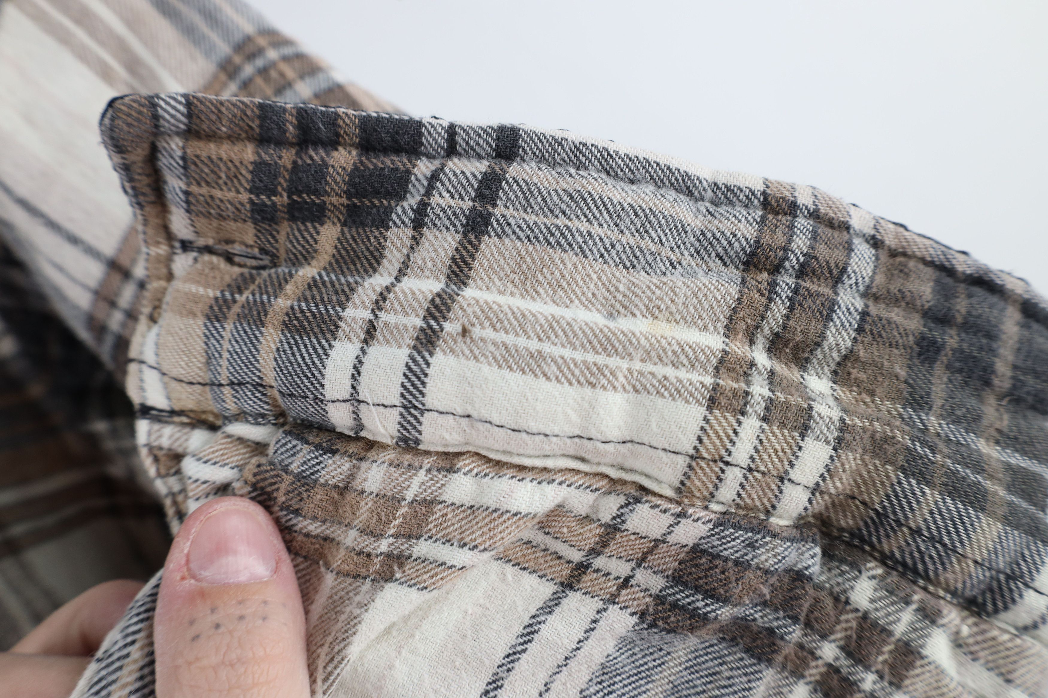 Vintage Vintage 90s Streetwear Fleece Lined Flannel Shirt Jacket Size US L / EU 52-54 / 3 - 6 Thumbnail