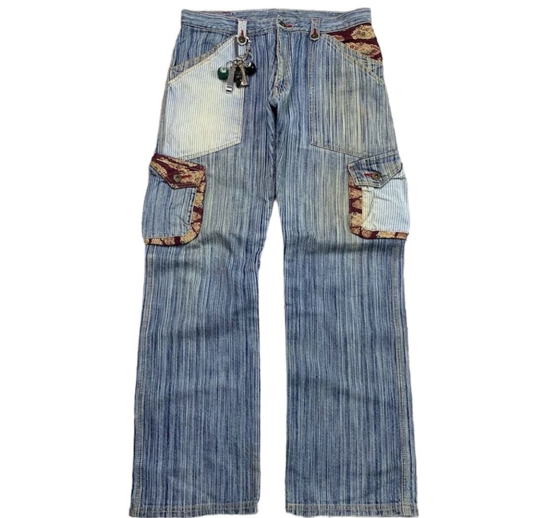 Isamu Katayama Backlash Vintage Japanese Brand Herringbone Sukajan Jeans Size US 33 - 1 Thumbnail