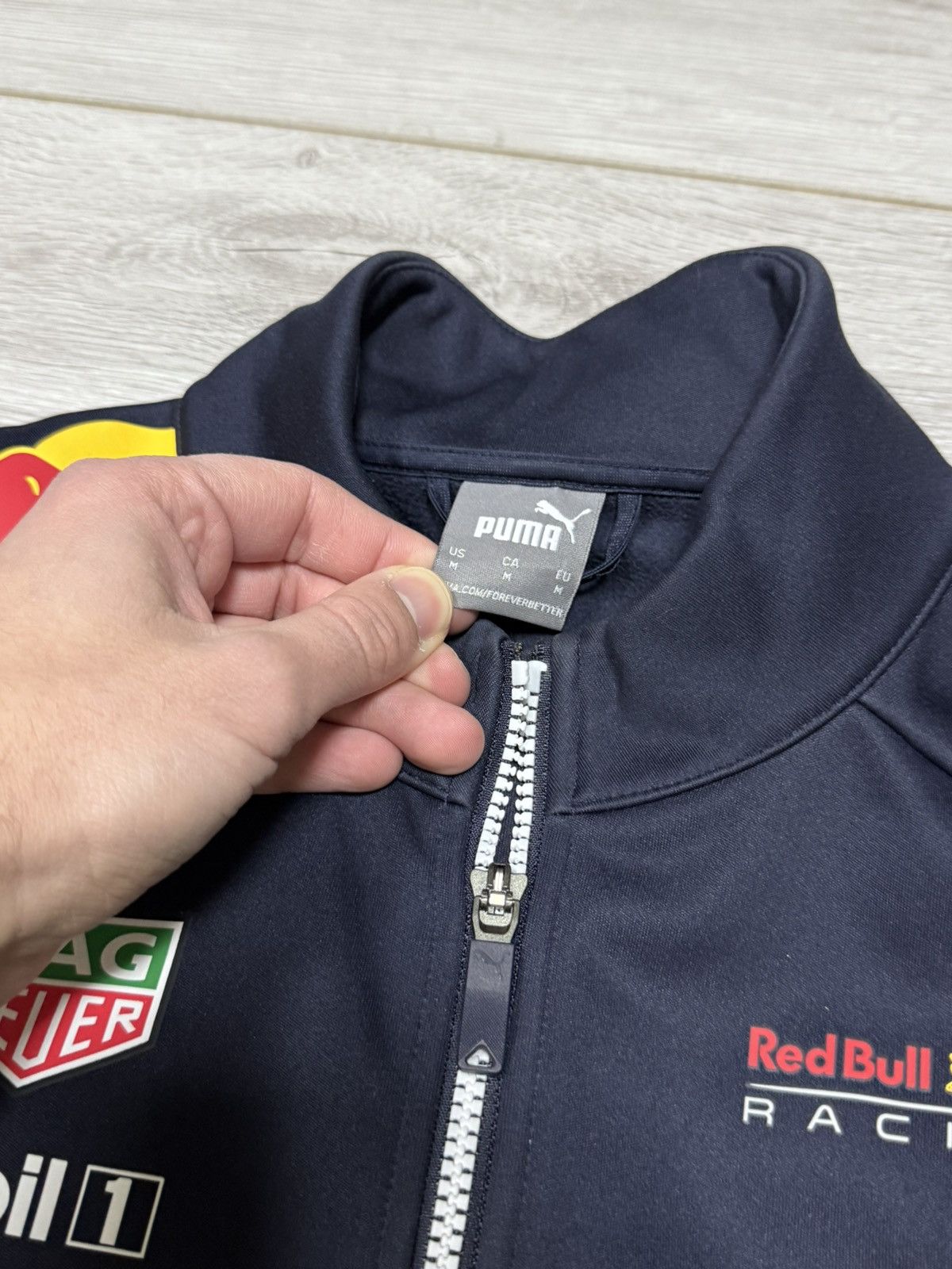 Puma × Red Bull Puma Red Bull Pirelli mobil 1 big logo print jacket zip Size US M / EU 48-50 / 2 - 4 Thumbnail