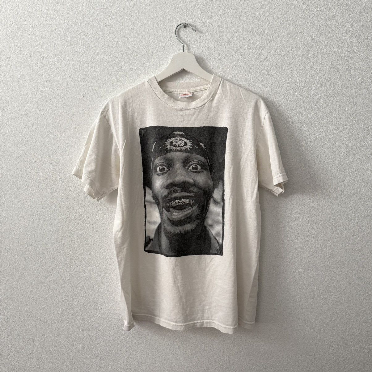 Supreme Supreme Men's White and Cream T-shirt Size US M / EU 48-50 / 2 - 1 Thumbnail