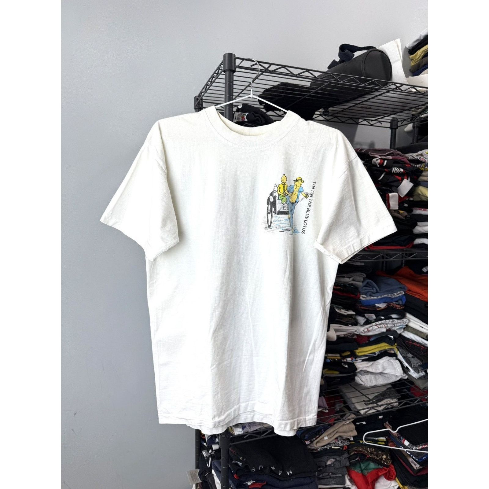 Vintage Vintage 1990’s Tin Tin China Tour T Shirt Cartoon Comics Size US L / EU 52-54 / 3 - 2 Thumbnail