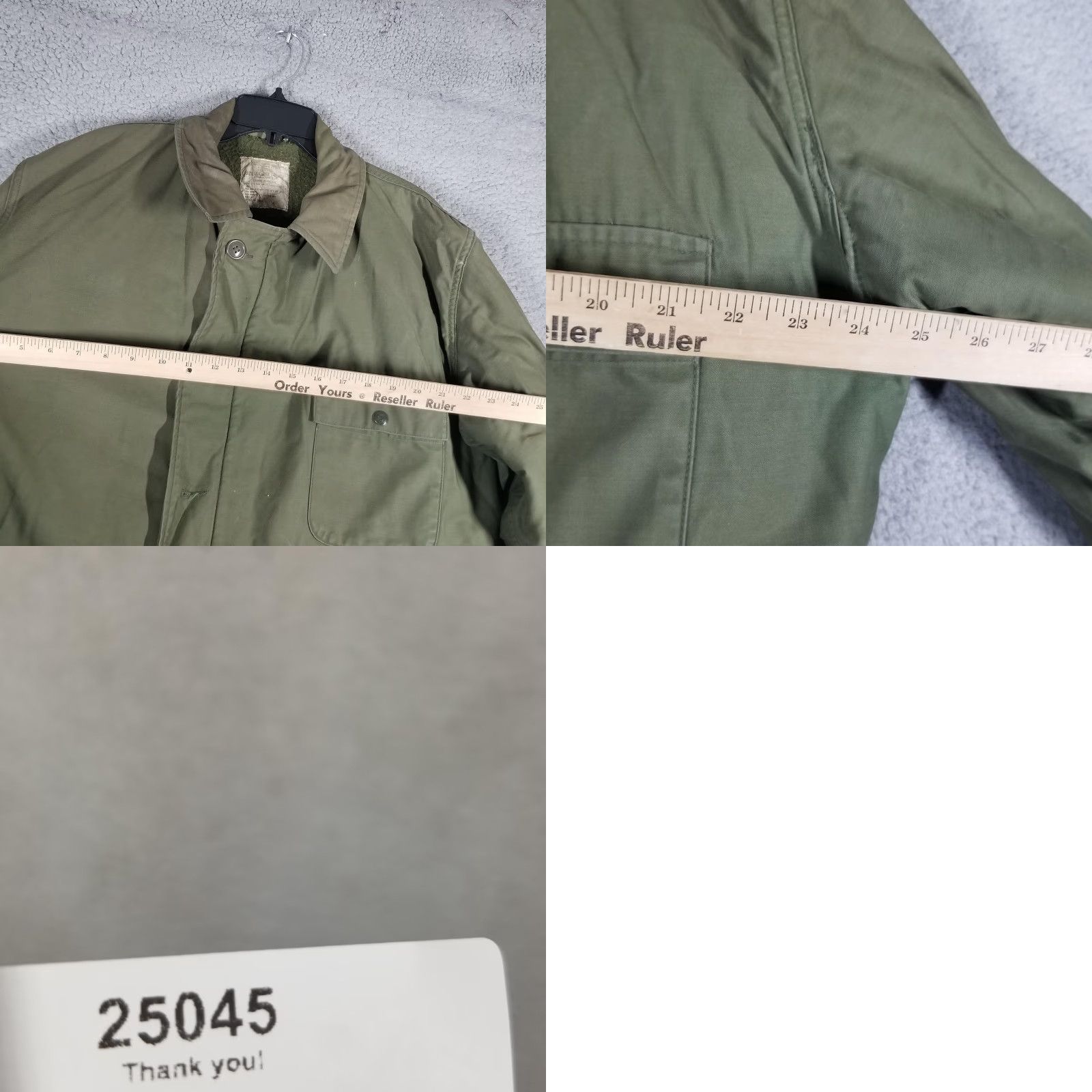 CO VINTAGE Vanderbilt Shirt Co Jacket Mens XL Olive Green Deck Chore Coat "BUTCHER SHOP" Military Workwear Mens XL Size US XL / EU 56 / 4 - 8 Thumbnail