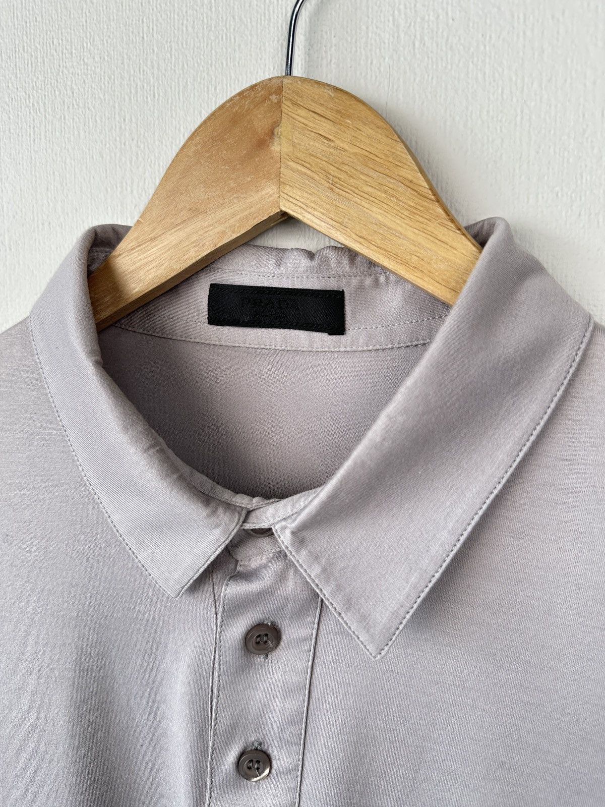 Prada PRADA Men’s Gray Polo Shirt size M Size US M / EU 48-50 / 2 - 4 Thumbnail
