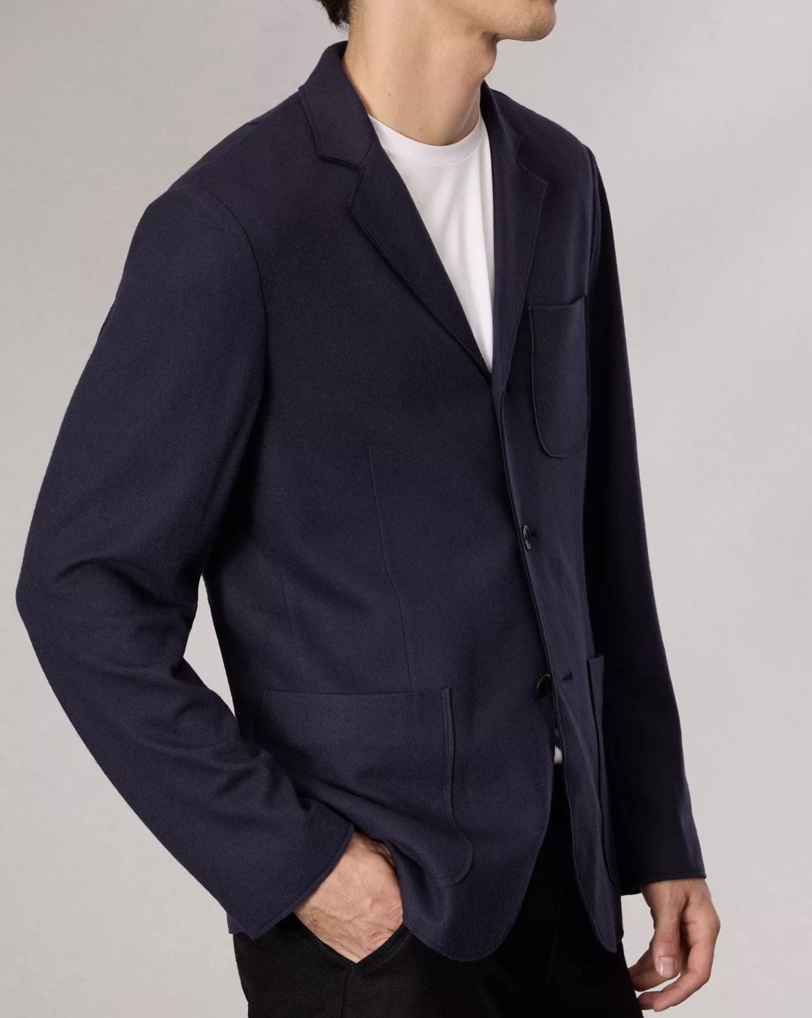 Rag & Bone rag & bone Achilles Japanese Wool Cardigan Blazer Navy 46R Size 46R - 2 Thumbnail