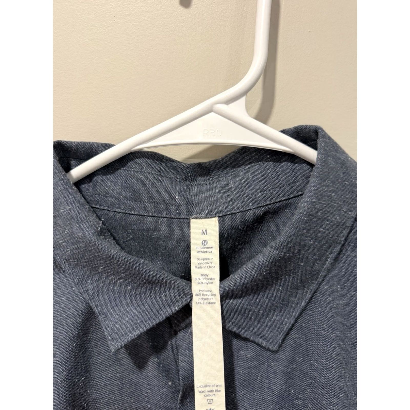 Lululemon Lululemon Mens Shirt Button-Up Long Sleeve Collared Snap Size US M / EU 48-50 / 2 - 3 Thumbnail