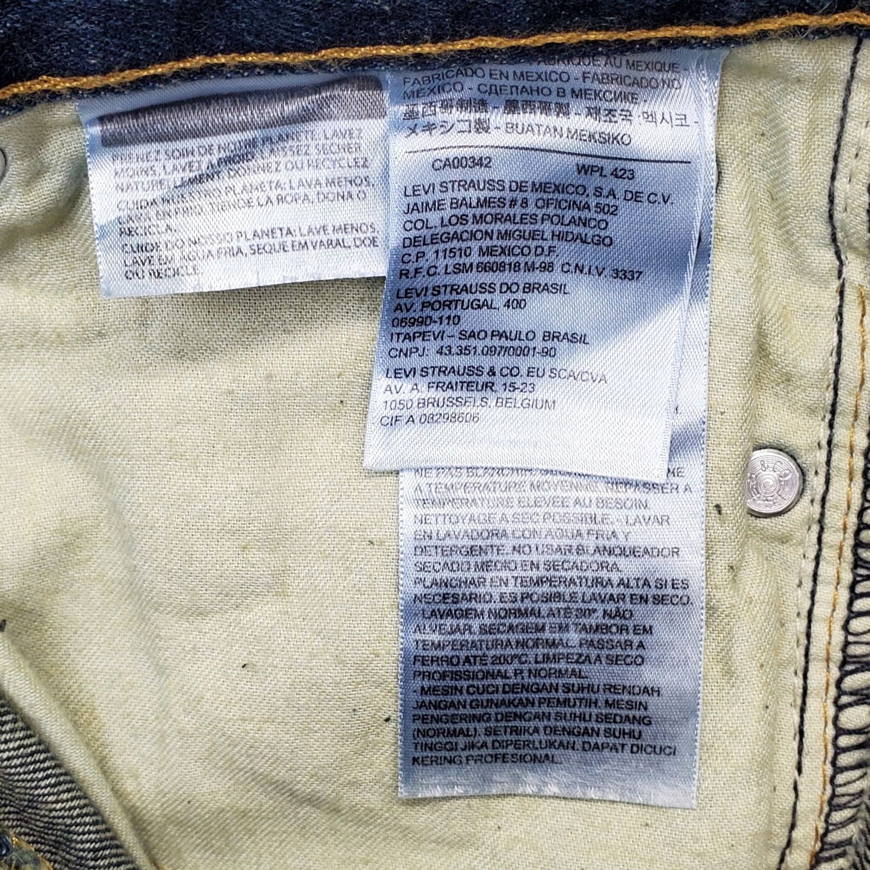 Levi's Levi's 514 Jeans Women 30x30 Blue Denim Dark Wash Red Tab Straight Leg Size 30" / US 8 / IT 44 - 7 Thumbnail
