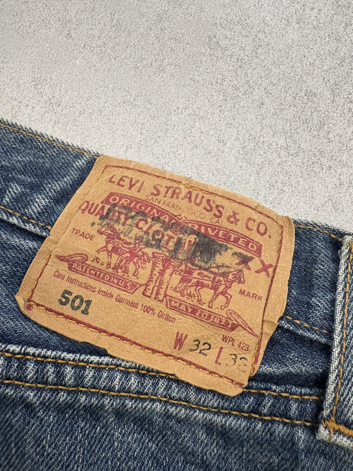 Levi's Vintage Clothing Vintage Levi’s 501 Made in UK Jeans W32 L32 90s Y2K Bitton Size US 32 / EU 48 - 5 Thumbnail