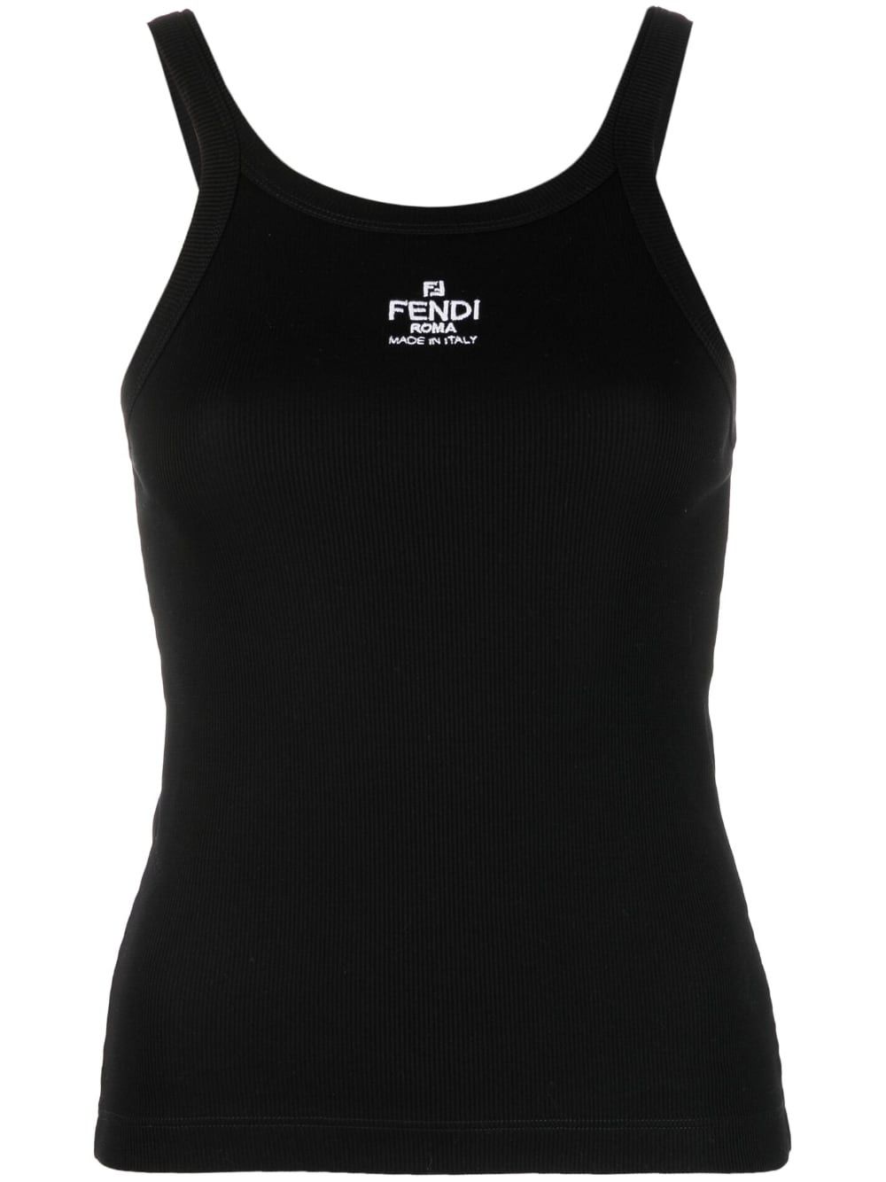 Fendi LOGO COTTON TANK TOP Size S / US 4 / IT 40 - 1 Thumbnail