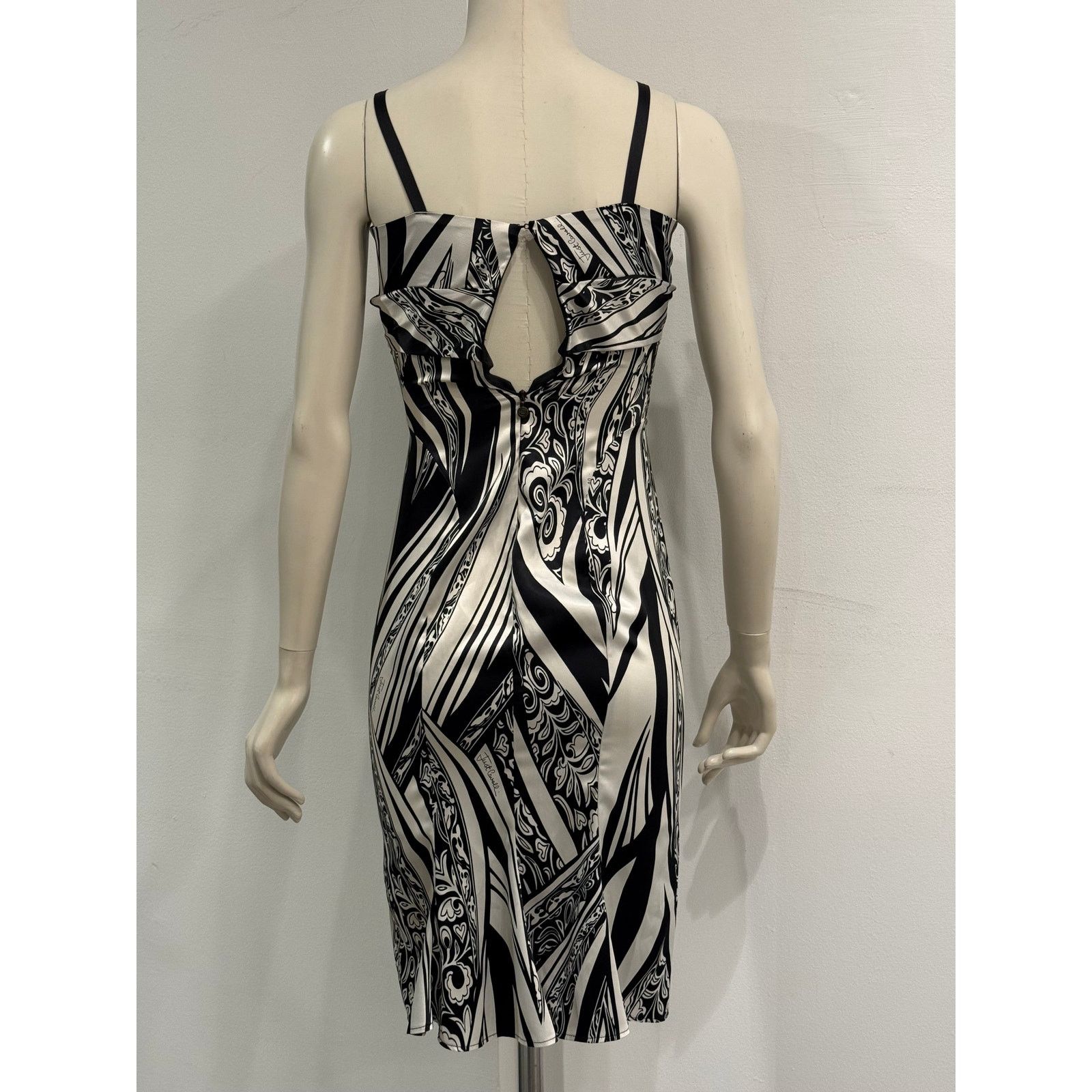 Roberto Cavalli 2000s Cavalli abstract floral print dress Size S / US 4 / IT 40 - 3 Thumbnail