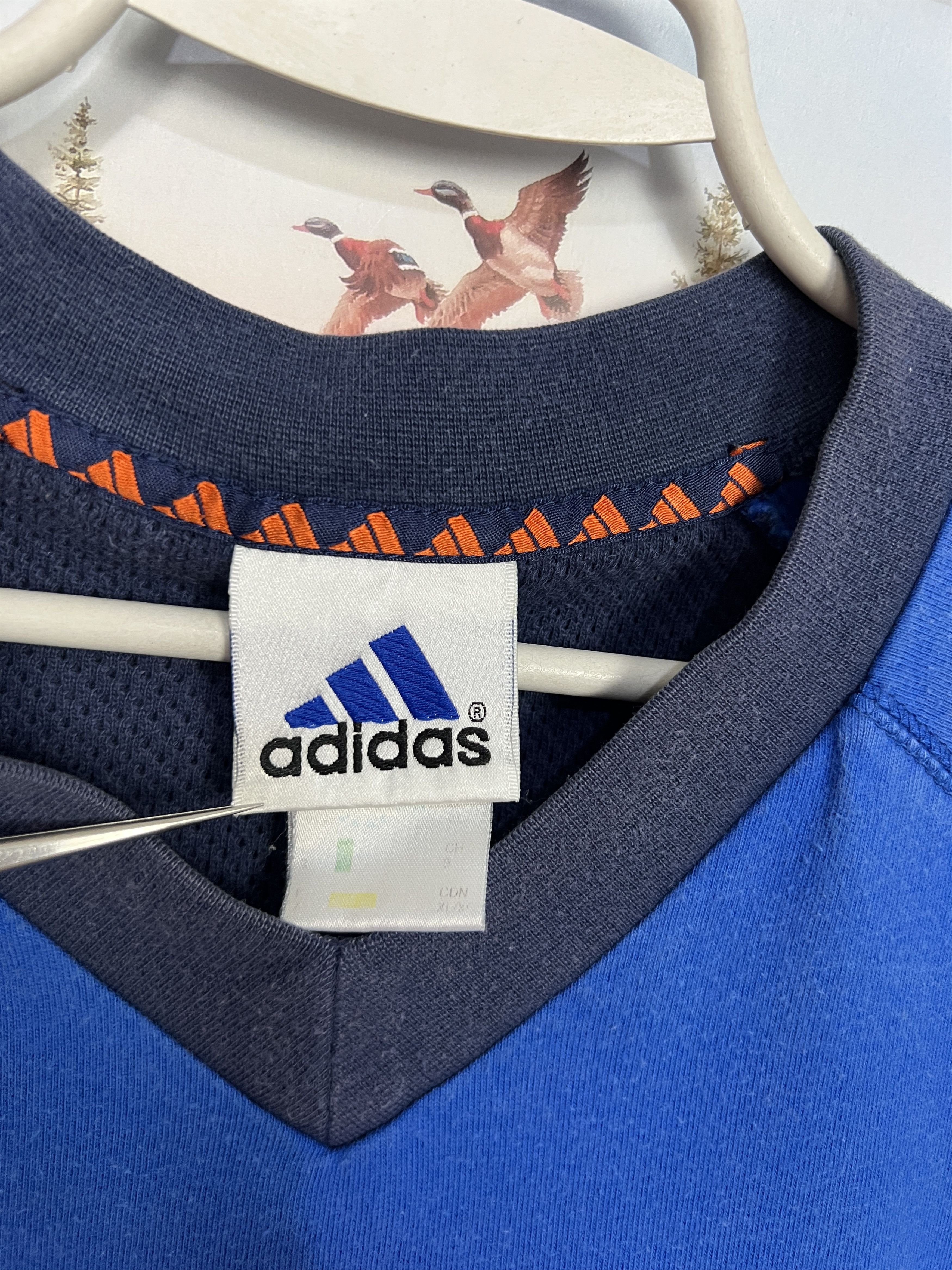 Adidas Vintage Originals Equipment Big Logo Jersey Shirt Trikot Size US XL / EU 56 / 4 - 7 Thumbnail