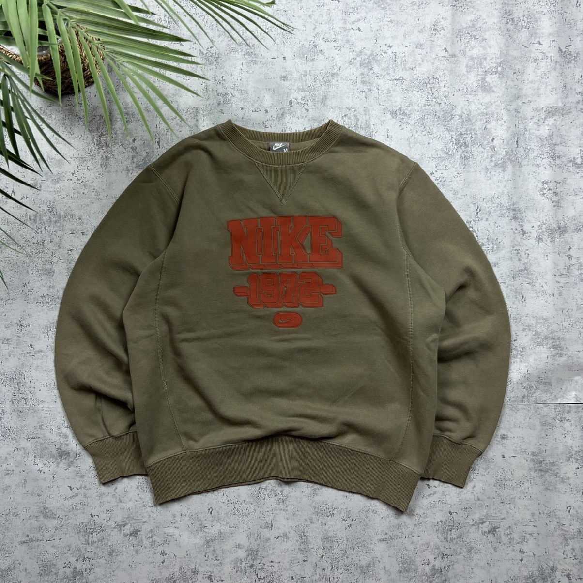 Nike 00s Nike Retro Logo Vintage Y2K Oversized Sweatshirt Size US M / EU 48-50 / 2 - 1 Thumbnail