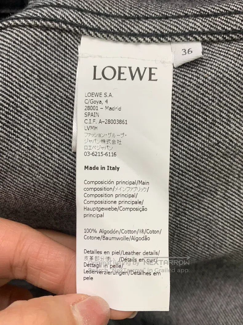 Loewe Loewe Classic style black and gray washed denim jacket Size XS / US 0-2 / IT 36-38 - 5 Thumbnail