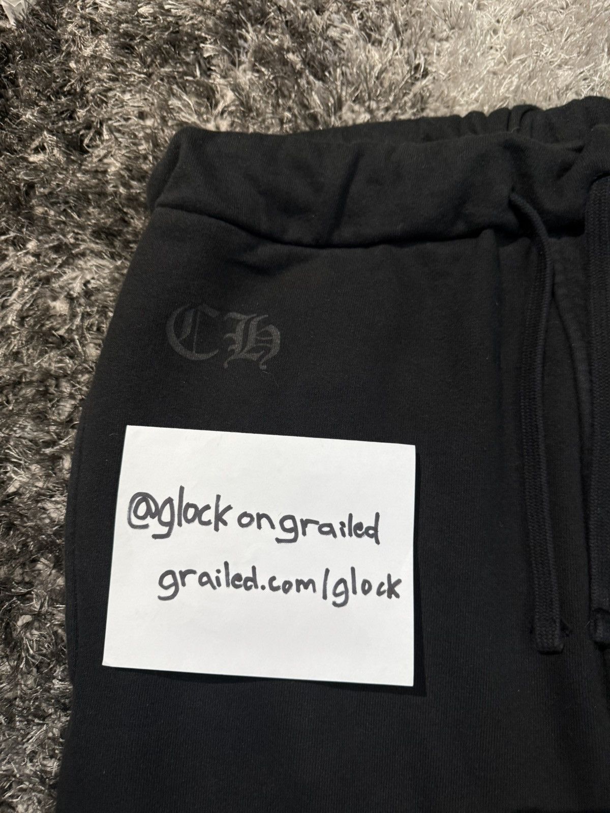 Chrome Hearts Chrome Hearts 1988 Glitter Print Horseshoe Sweatpants Size M Size US 33 - 9 Thumbnail