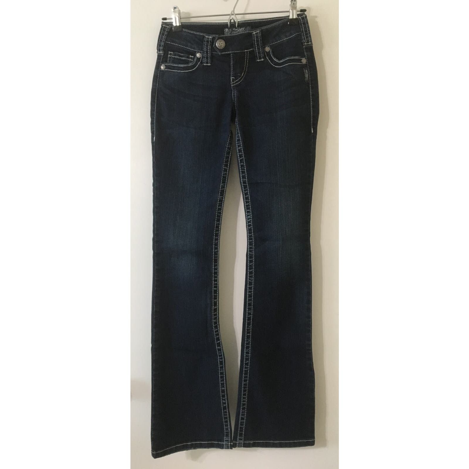 Other Silver jeans Company 25/33 Tuesday Boot Cut Jean Embroidered Size 25" / US 0 / IT 36 - 2 Thumbnail
