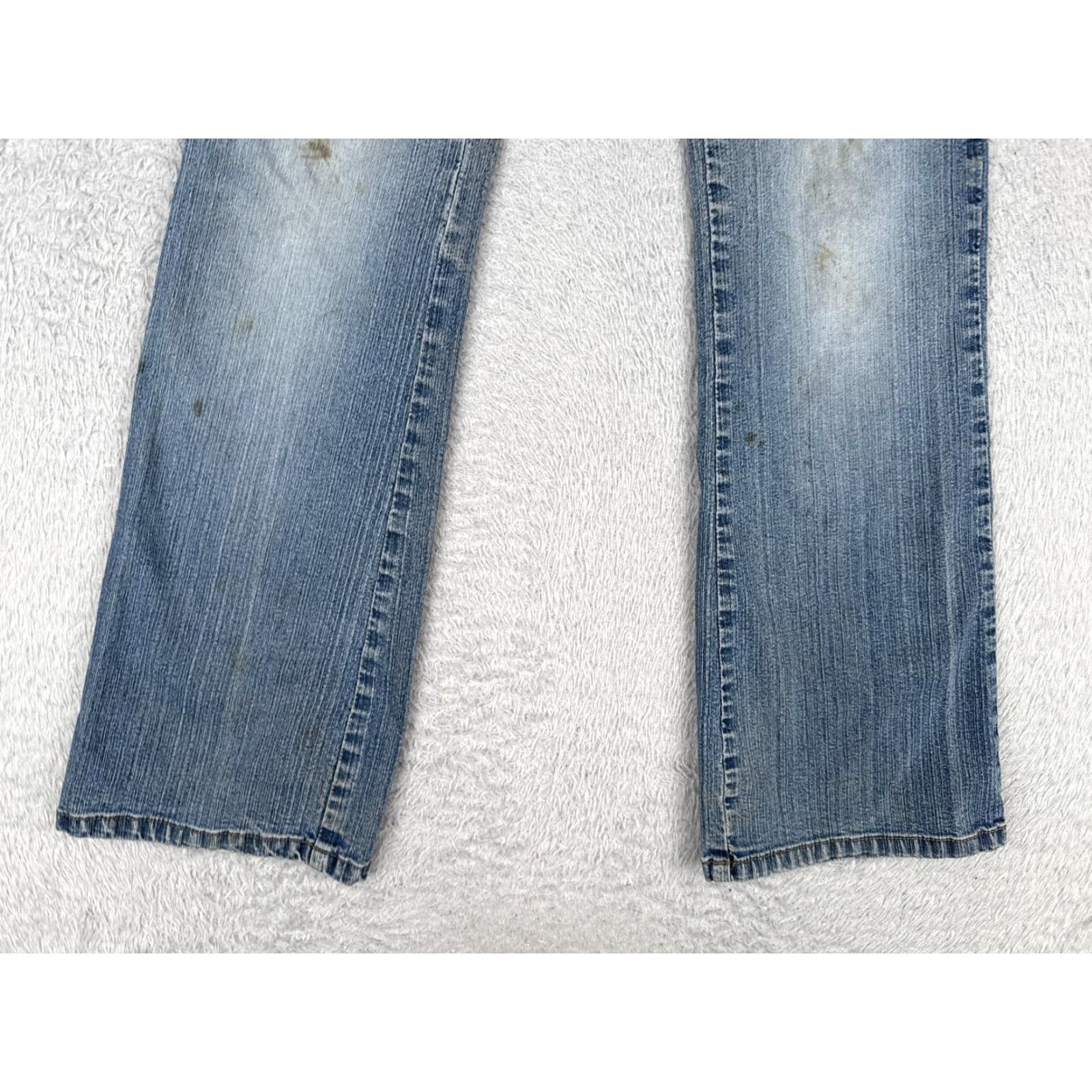 Denime Refuge Jeans Bootcut Denim 7 Womens Juniors Regular 31in Blue Distressed 5-Pocket Jeans Women Size 28" / US 6 / IT 42 - 2 Thumbnail
