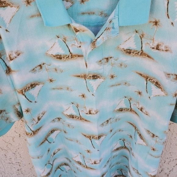 Daniel Cremieux Daniel Cremieux Collection Embroidered Island Design Sz L Po Size US L / EU 52-54 / 3 - 2 Thumbnail