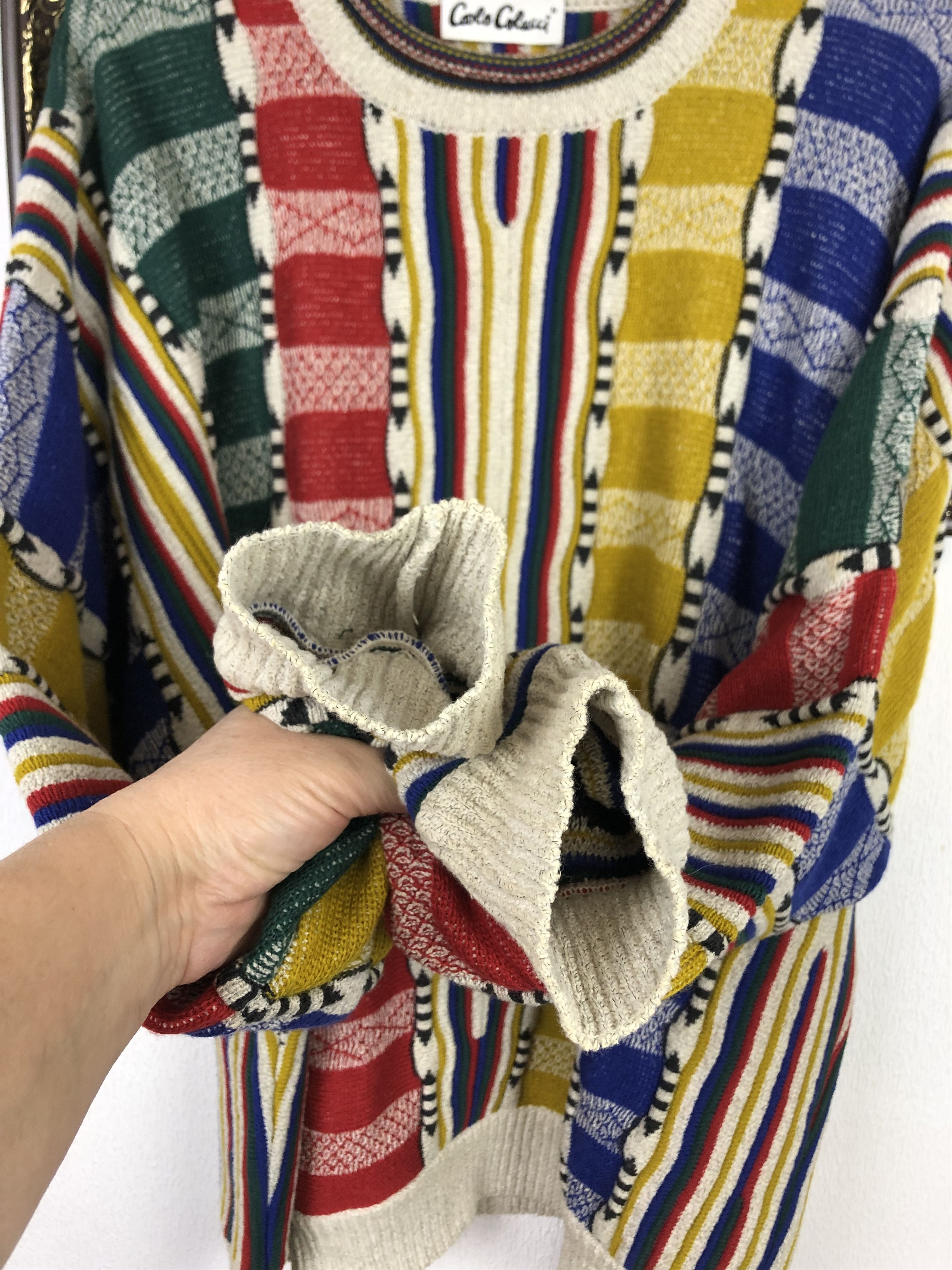 Carlo Colucci Vintage Carlo Colucci Sweater Pullover Jumper Googi Style Size US XL / EU 56 / 4 - 4 Thumbnail