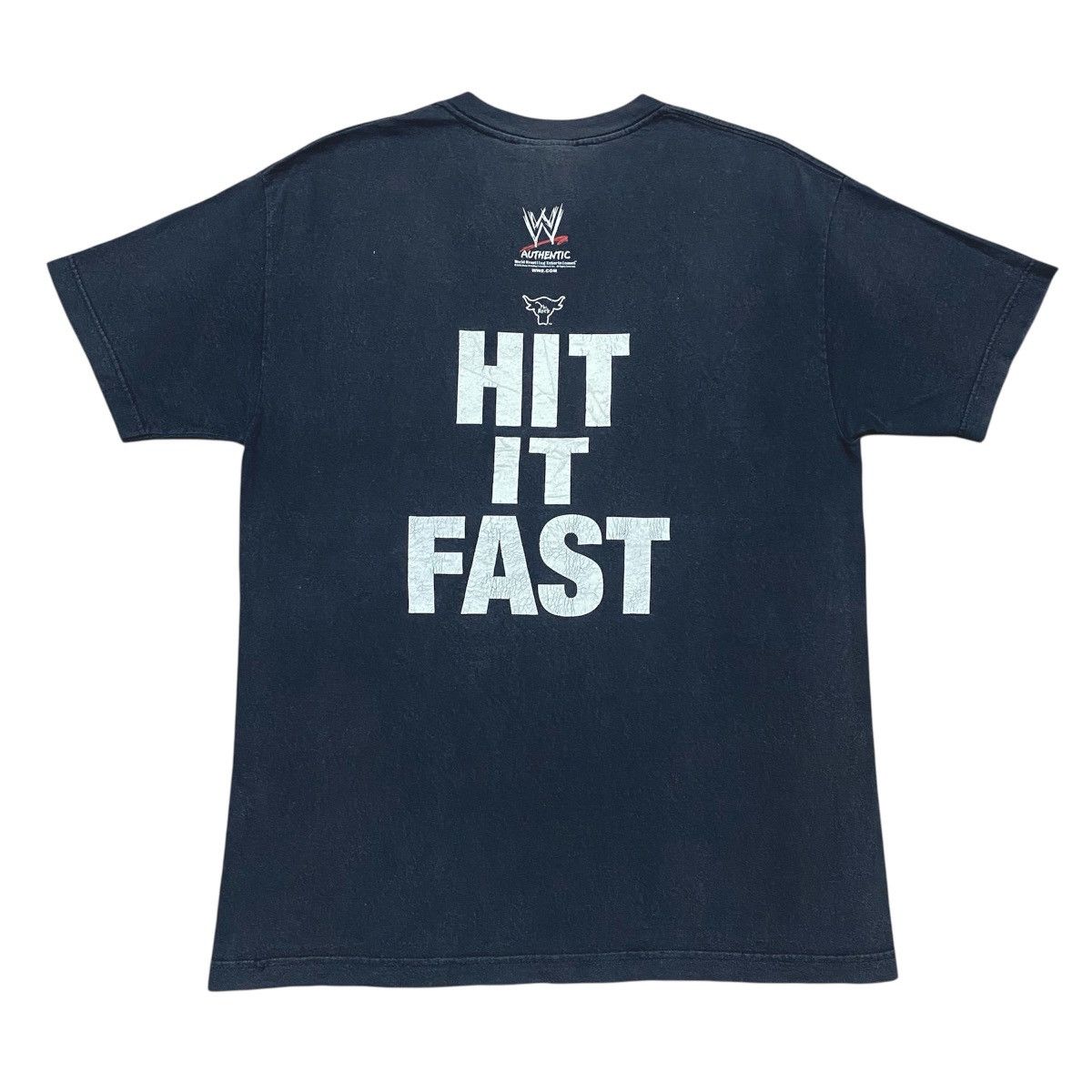 WWE Rare‼️🔥Vintage WWE The Rock "Hit It Strong Hit it Fast" Shirt Size US M / EU 48-50 / 2 - 2 Thumbnail