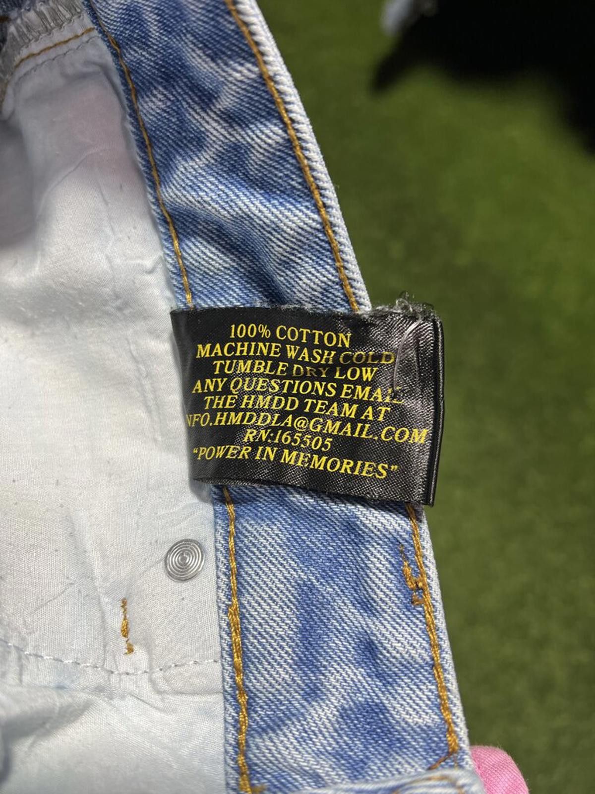 HMDD HMDD Crystal Blue Jean shorts Sz. S Size ONE SIZE - 5 Thumbnail