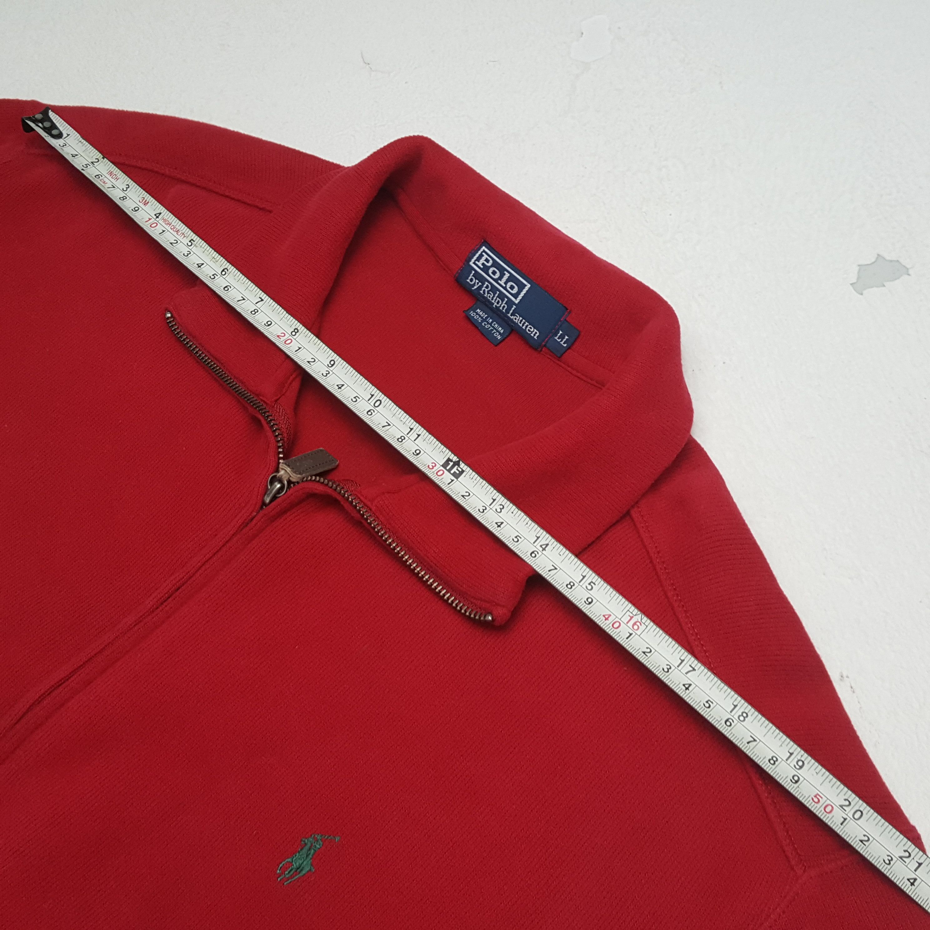 Polo Ralph Lauren × Vintage Vintage POLO by RALPH LAUREN Small Pony Zipper Sweater Size US XL / EU 56 / 4 - 10 Thumbnail