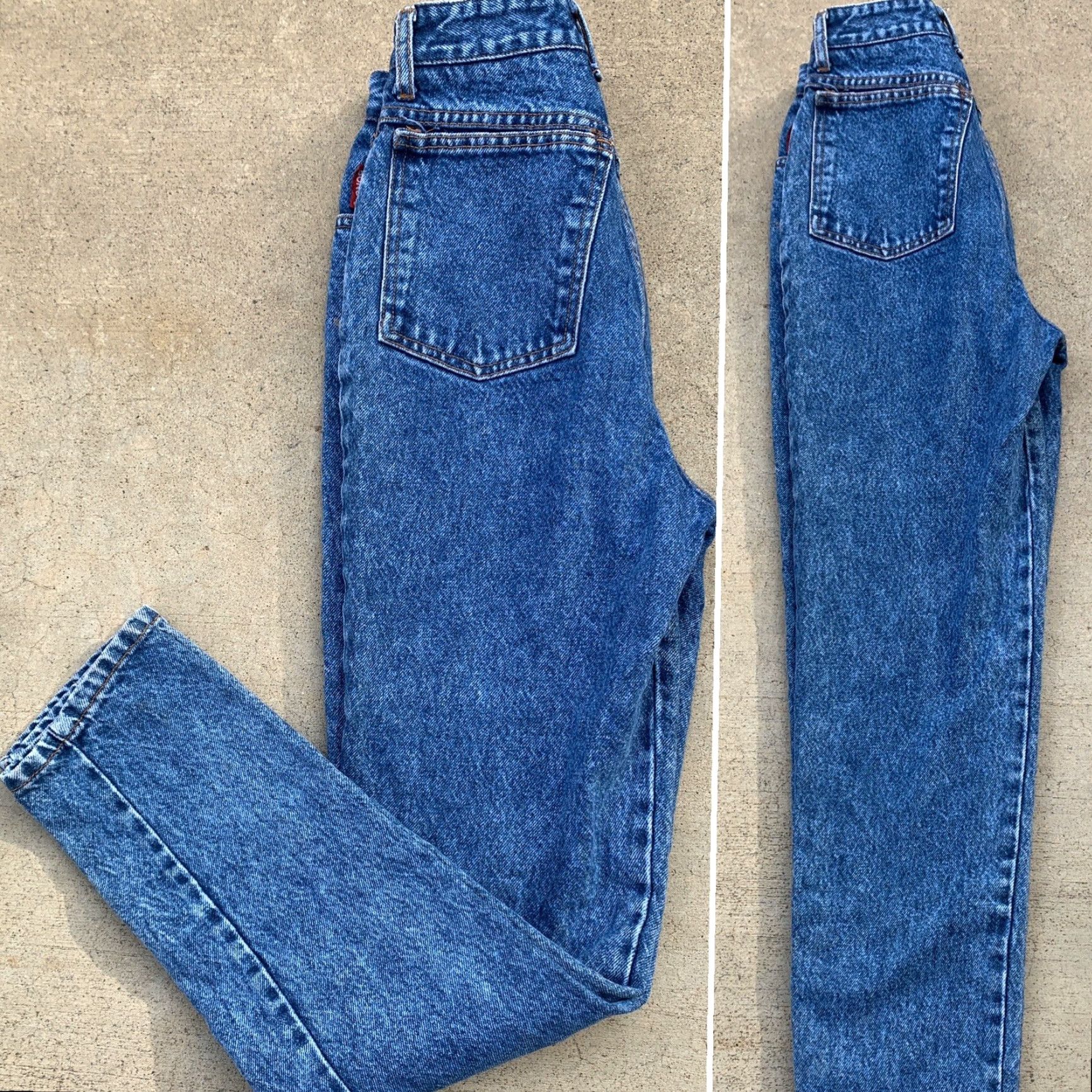 Vintage VINTAGE Bongo Jeans Exposed Button Fly Acid Wash Stone Wash 7 26” Waist 1980s 1990s Denim Mens/Unisex Skinny? (Cannot determine gender from title) Size 28" / US 6 / IT 42 - 3 Thumbnail