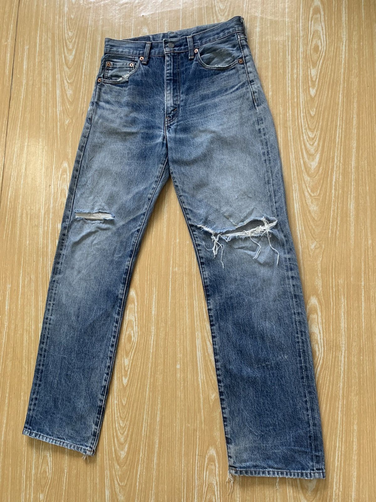 Levi's Rare.. Distressed Levi’s 502 Big E Made In Japan Size US 28 / EU 44 - 4 Thumbnail