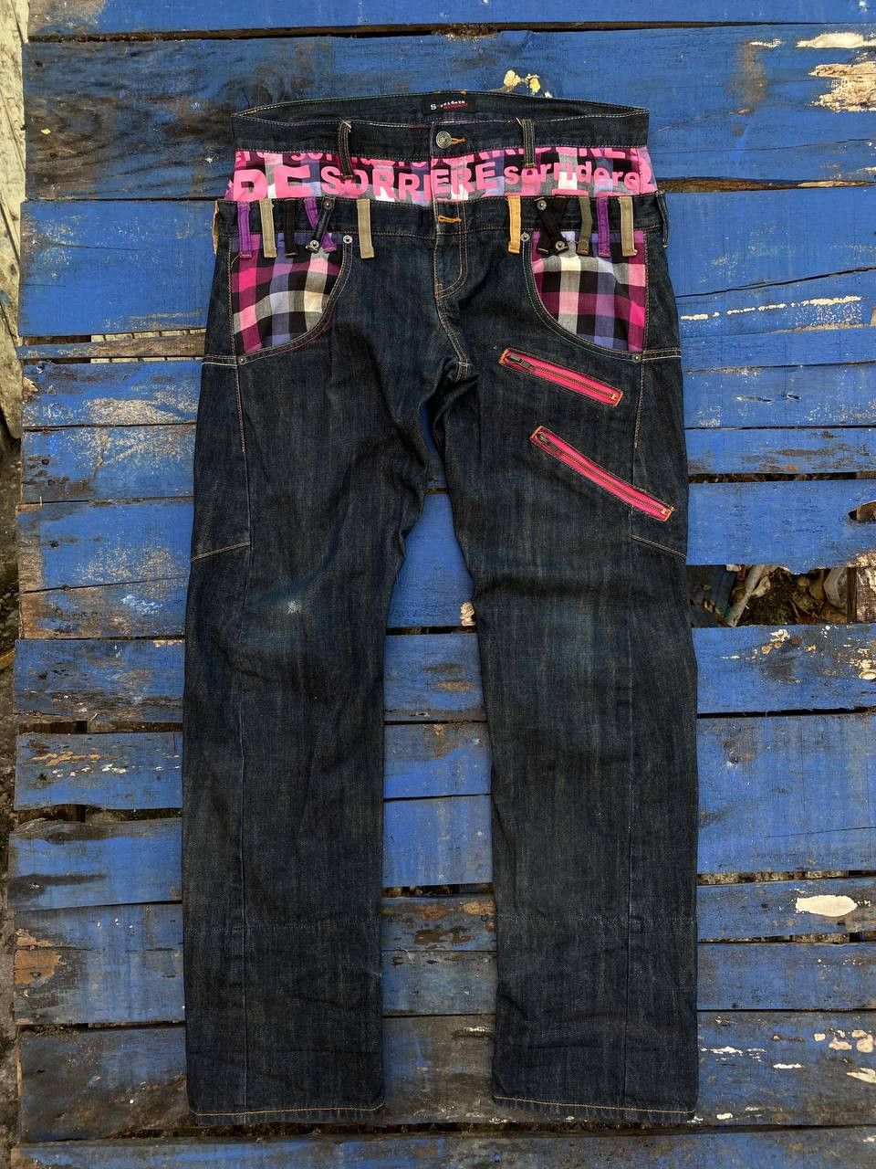 If Six Was Nine Vintage Sorridere Japan Double Waist Jeans Size US 36 / EU 52 - 1 Thumbnail