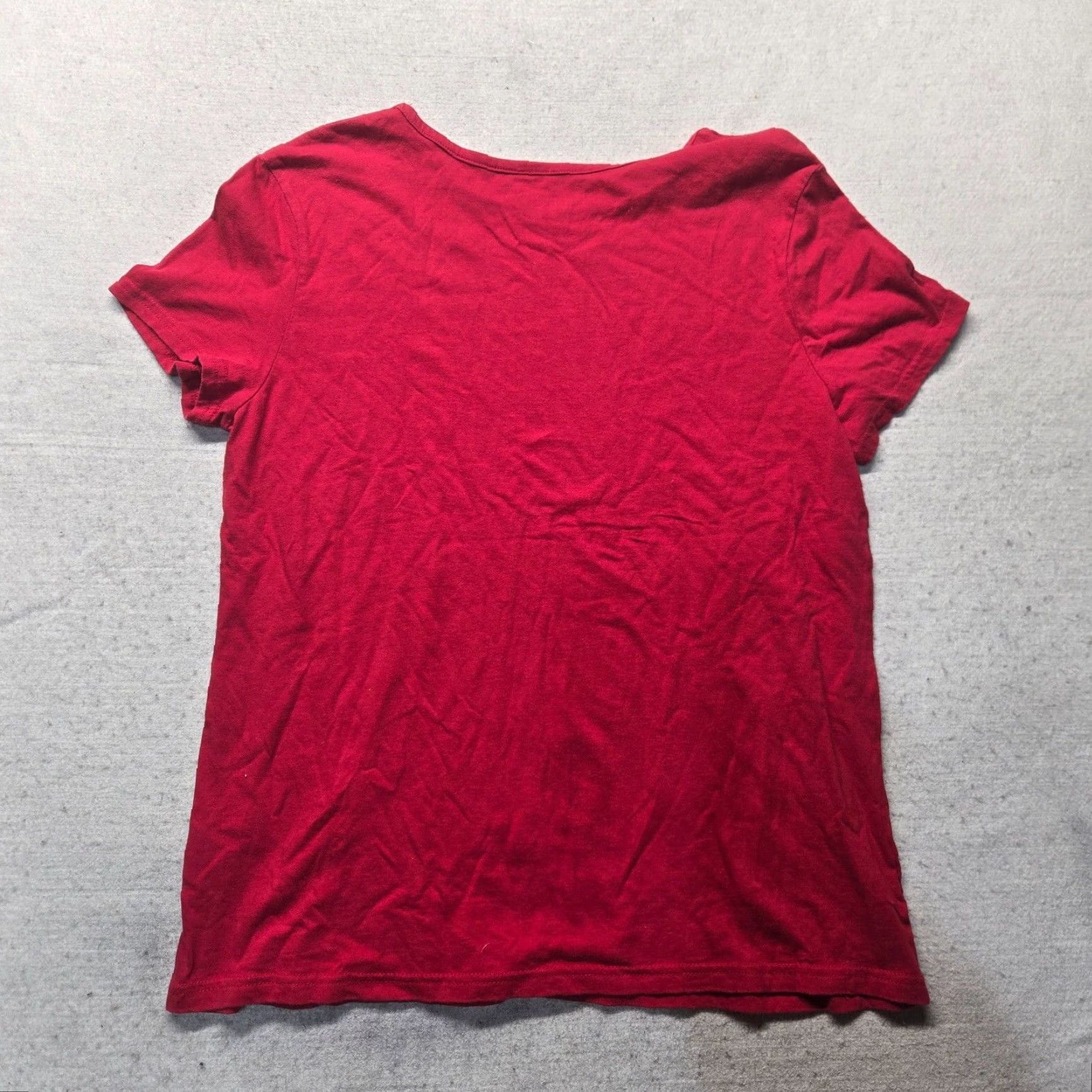 Basic Editions VINTAGE Basic Editions USA Patriotic T-Shirt Women's XL Red White Blue Cotton Spandex Crew Neck Short Sleeve Americana Size XL / US 12-14 / IT 48-50 - 6 Thumbnail