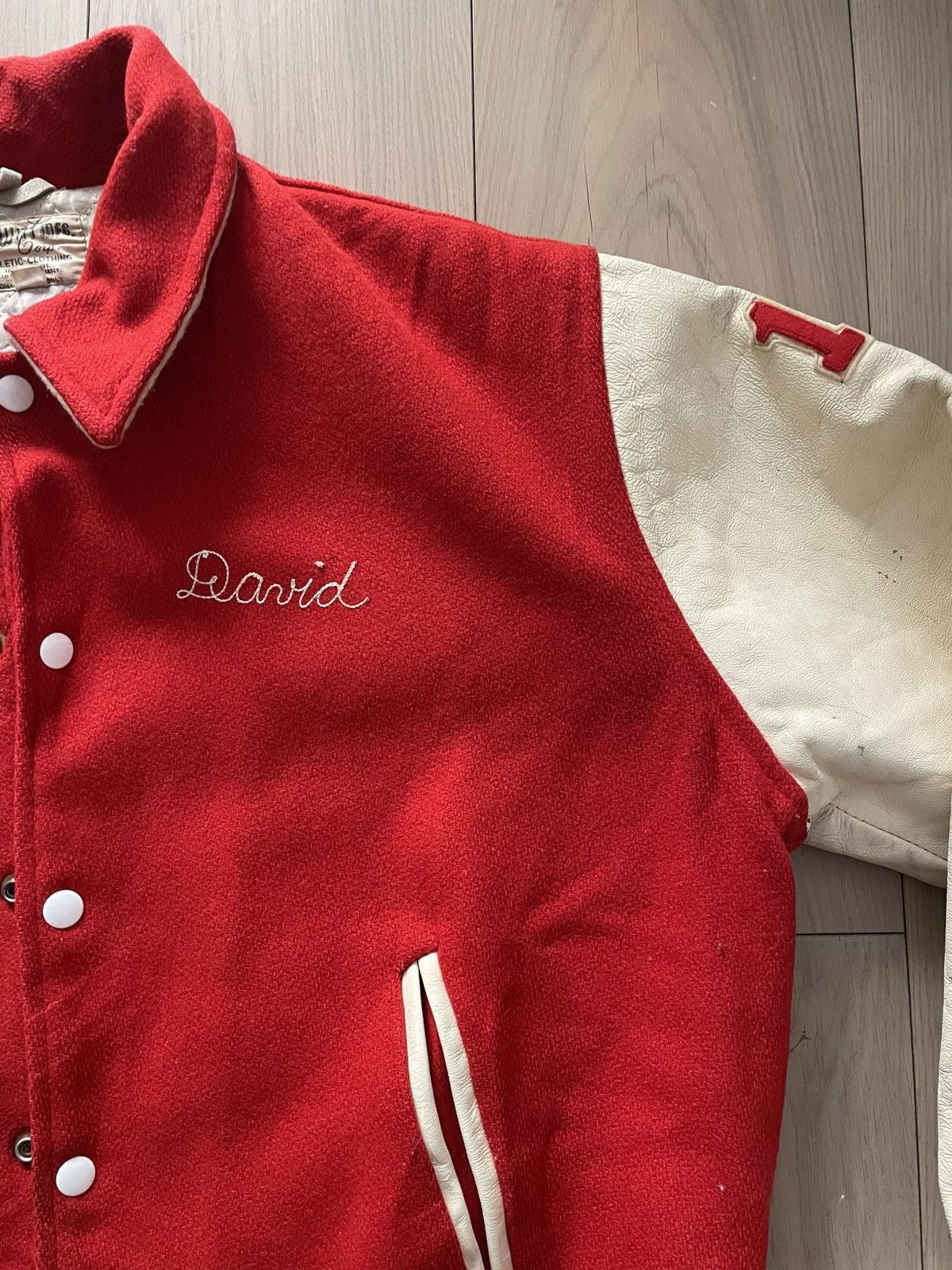 Vintage 1970s Varsity Football Jacket Size US M / EU 48-50 / 2 - 2 Thumbnail