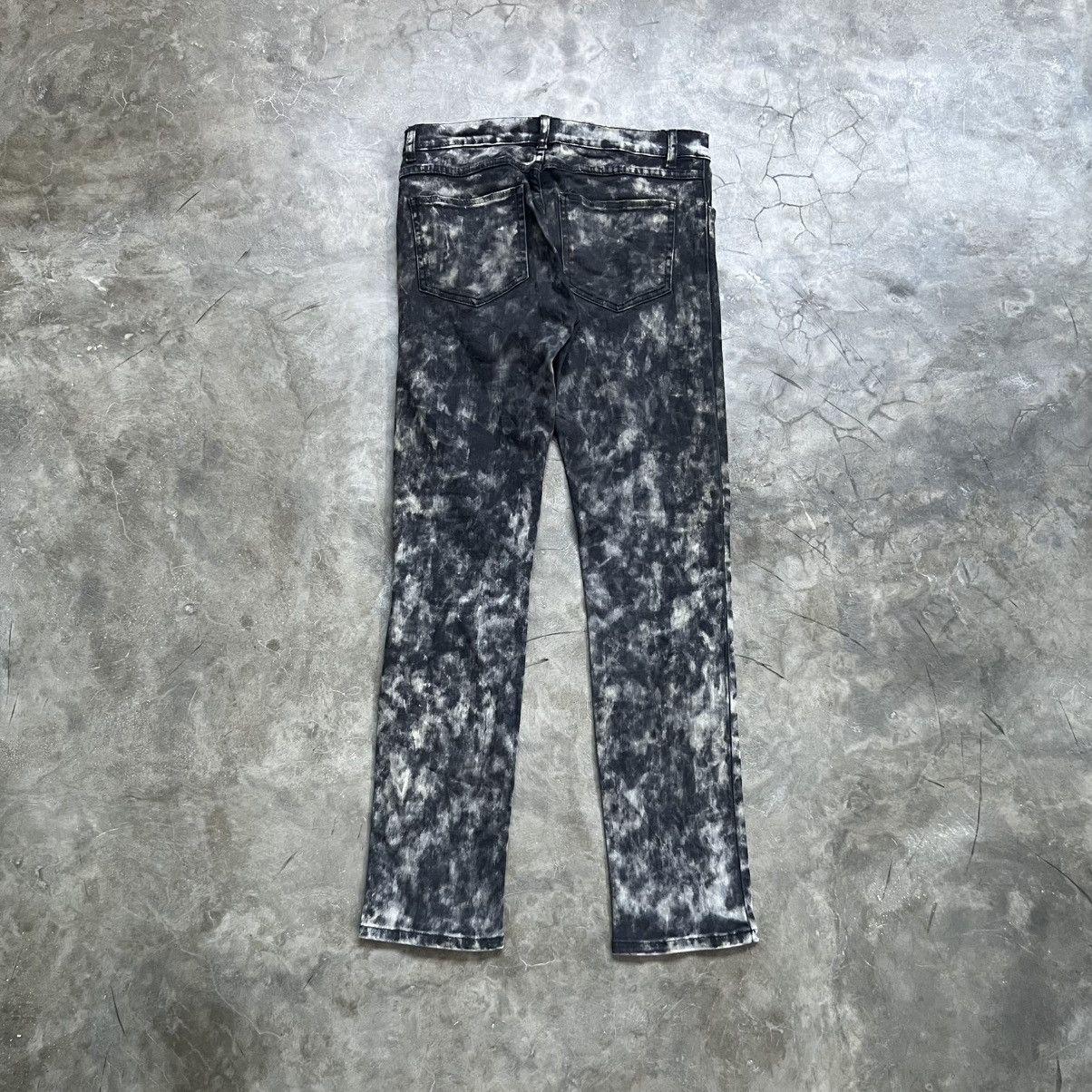 If Six Was Nine 2000s Cavaria Vkei Style Distressed Acid Wash Denim Size US 31 - 2 Thumbnail