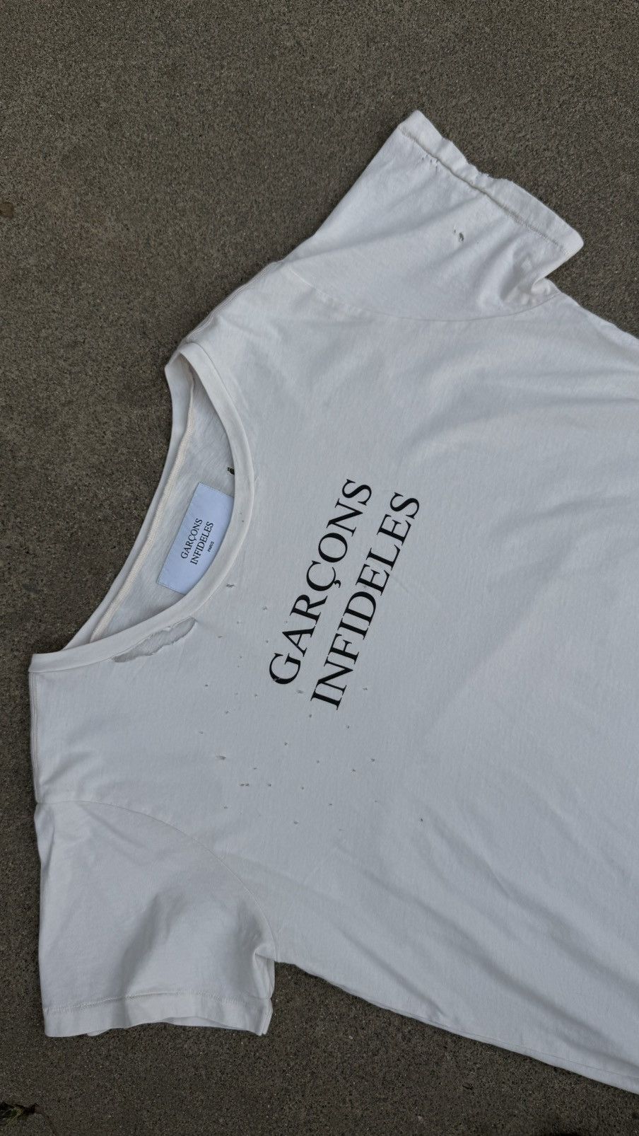 GARCONS INFIDELES Garçons infideles thrashed tee Size US M / EU 48-50 / 2 - 2 Thumbnail
