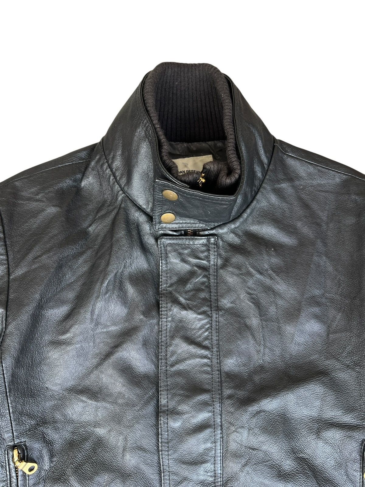 URBAN RESEARCH DOORS Urban Research Japan Black Zipper Leather Jacket Size US S / EU 44-46 / 1 - 5 Thumbnail