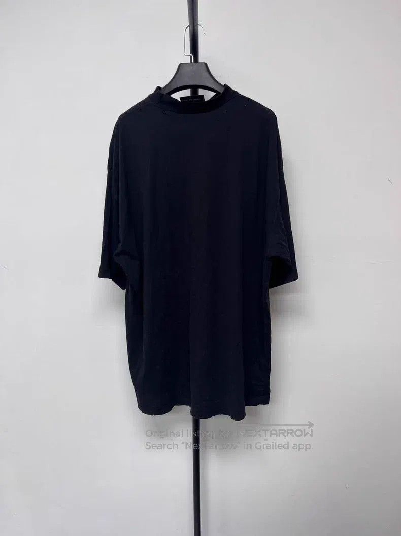 Balenciaga Balenciaga Letter Print Round Neck Short Sleeve T-Shirt Size US M / EU 48-50 / 2 - 2 Thumbnail