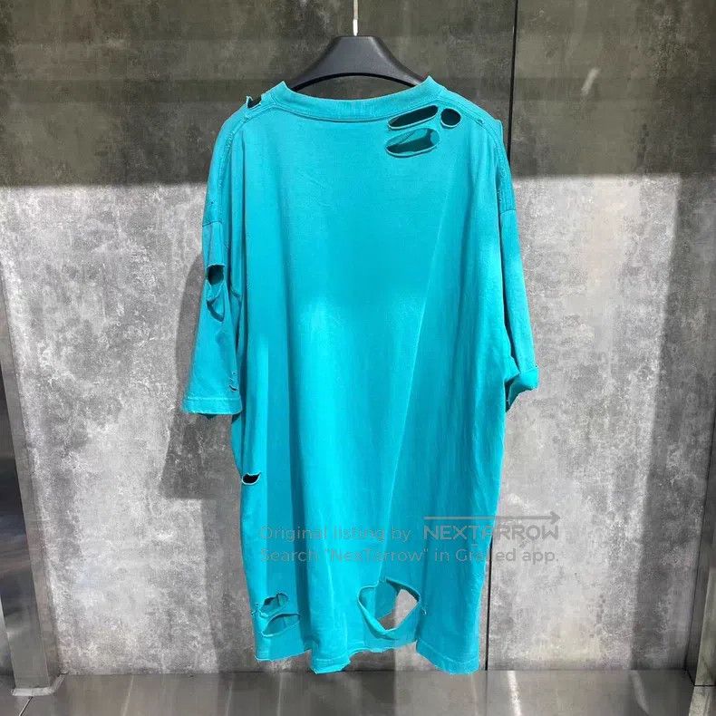 Balenciaga Balenciaga Lake green hole logo short-sleeve Size US XS / EU 42 / 0 - 2 Thumbnail
