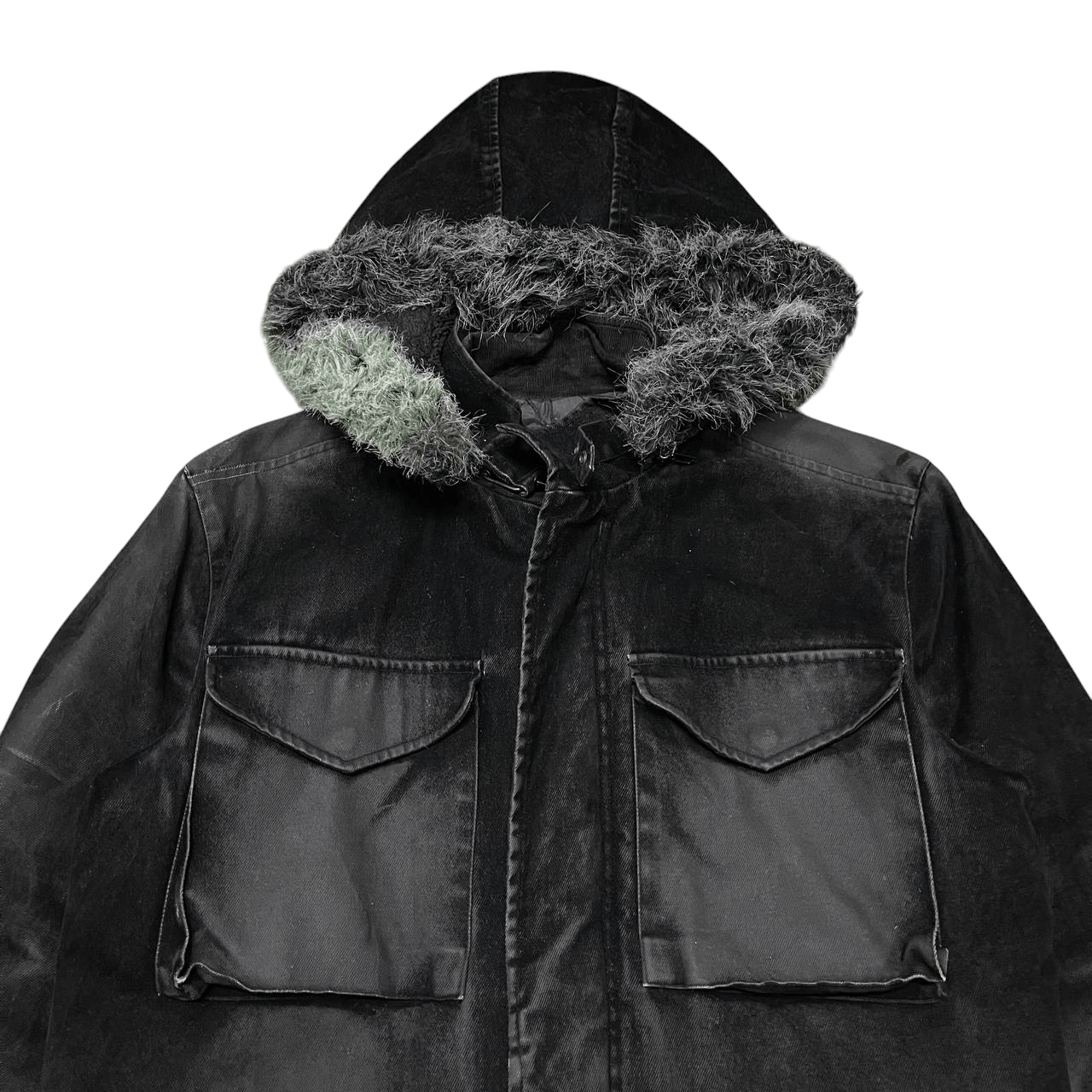 In The Attic Vintage In The Attic Fur Hooded Jacket Size US M / EU 48-50 / 2 - 2 Thumbnail