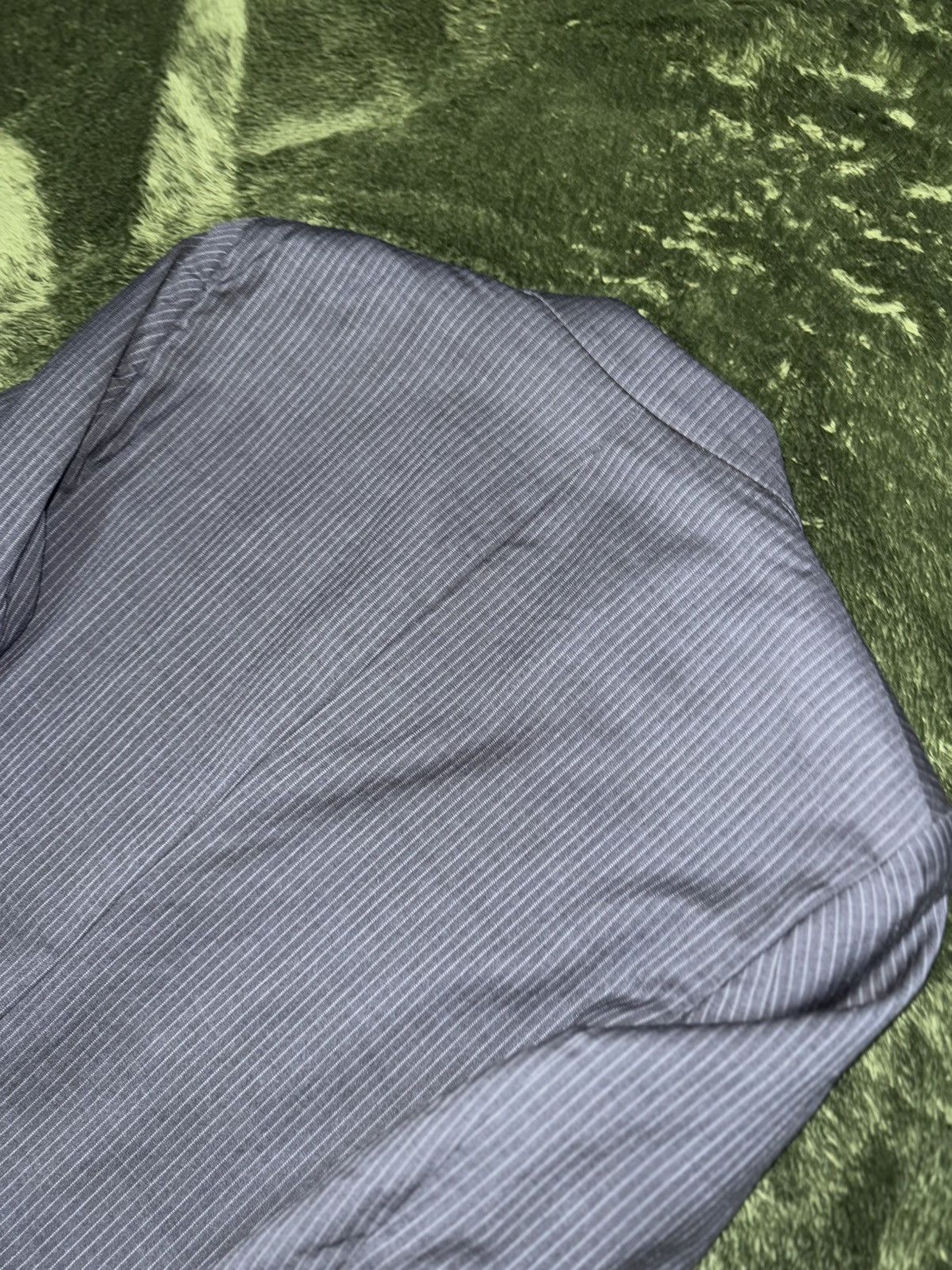 Tommy Hilfiger [42-44] tommy hilfiger USA wool stripe blazer jacket gray Size 42L - 7 Thumbnail