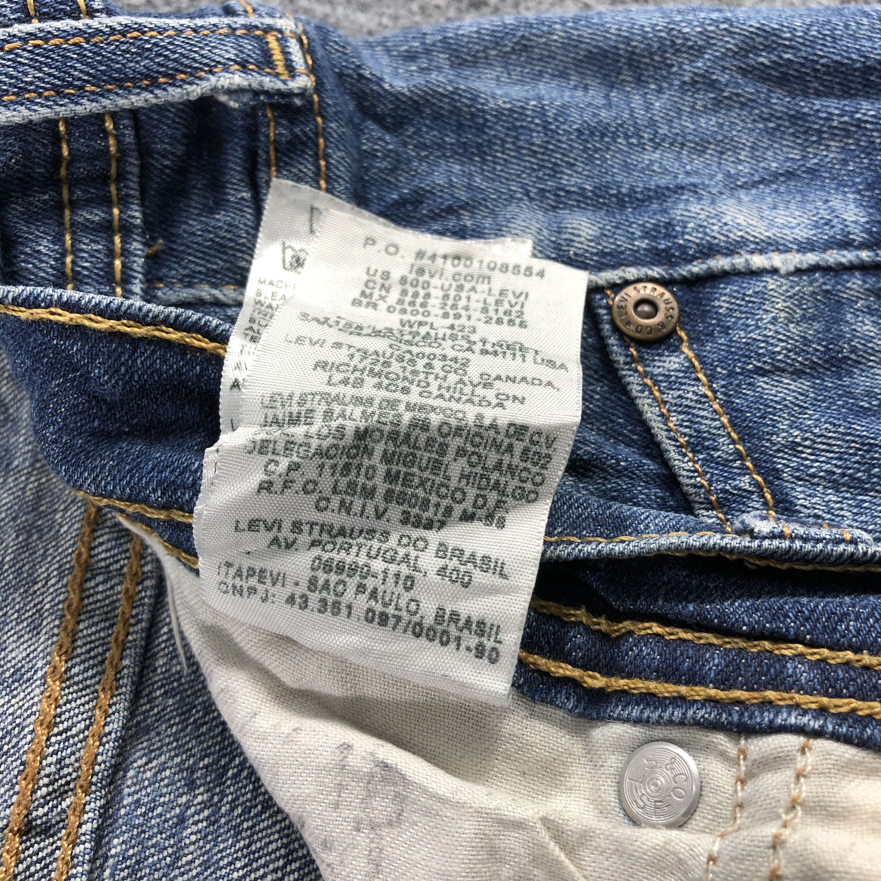 Levi's Vintage Blue Wash Levis Jeans-J2301 Size US 36 / EU 52 - 17 Thumbnail