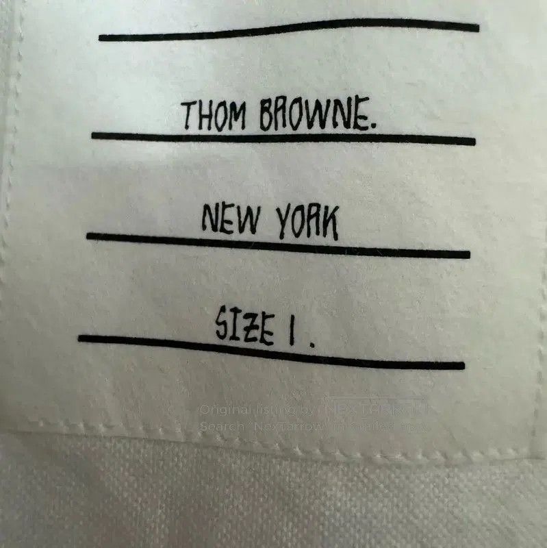 Thom Browne Thom Browne White Cotton Embroidered Logo Shirt . Size US S / EU 44-46 / 1 - 5 Thumbnail