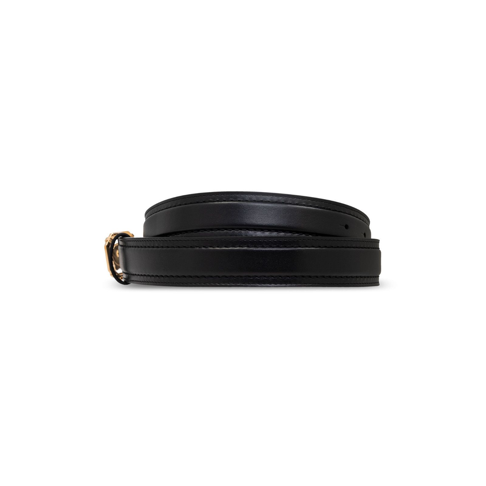 Versace VERSACE Black Leather Belt New & Authentic (Men's size:80;) Size ONE SIZE - 2 Thumbnail