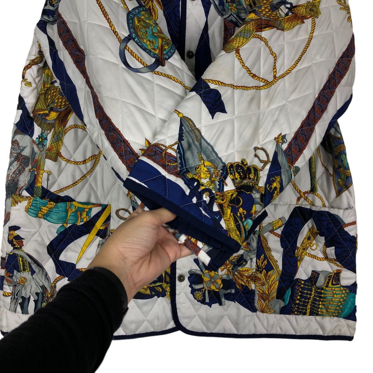 Japanese Brand 🔥Vintage Heavy Art Design Quilted Jacket Motomachi Japan Size US M / EU 48-50 / 2 - 16 Thumbnail